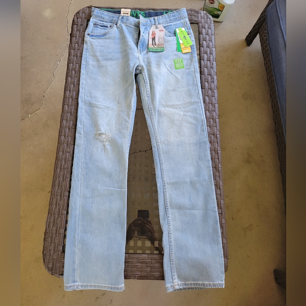 Levi's 511 Stretch Blue Slim Jeans Versatile and Stylish 18 Regular 29x31